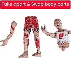 HAPTIME Zombie Action Figures, Detailed Walking
