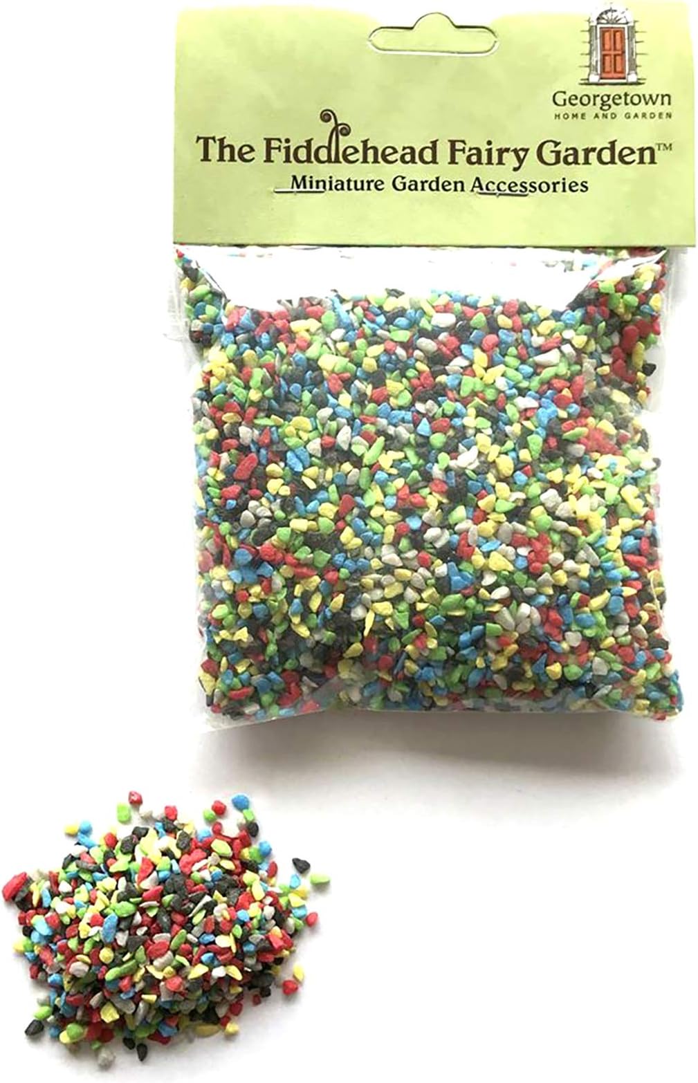 Fiddlehead Fairy Garden Gravel Decorative Stones Fairies Building Supplies (Rainbow Mix)