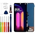 [New] Duotipa LCD Display Touch Screen Digitizer Assembly Replacement for LG V60 ThinQ 5G LM-V600 A001LG 6.8" with Technical Repair Tools Kit-Black.