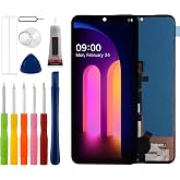 [New] Duotipa LCD Display Touch Screen Digitizer Assembly Replacement for LG V60 ThinQ 5G LM-V600 A001LG 6.8" with Technical Repair Tools Kit-Black