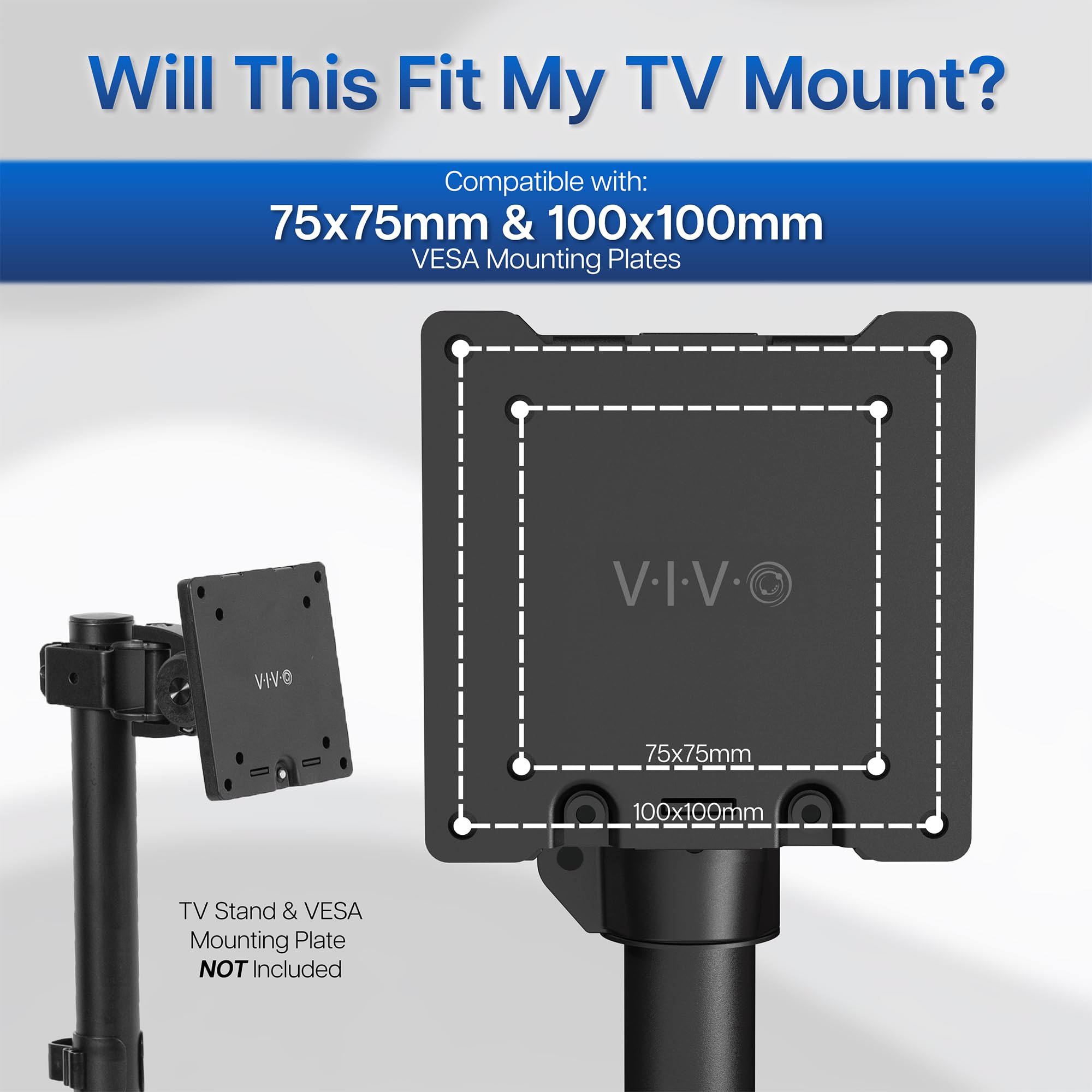 VIVO Steel VESA LCD LED TV Mount Adapter Plate Bracket for Screens 32