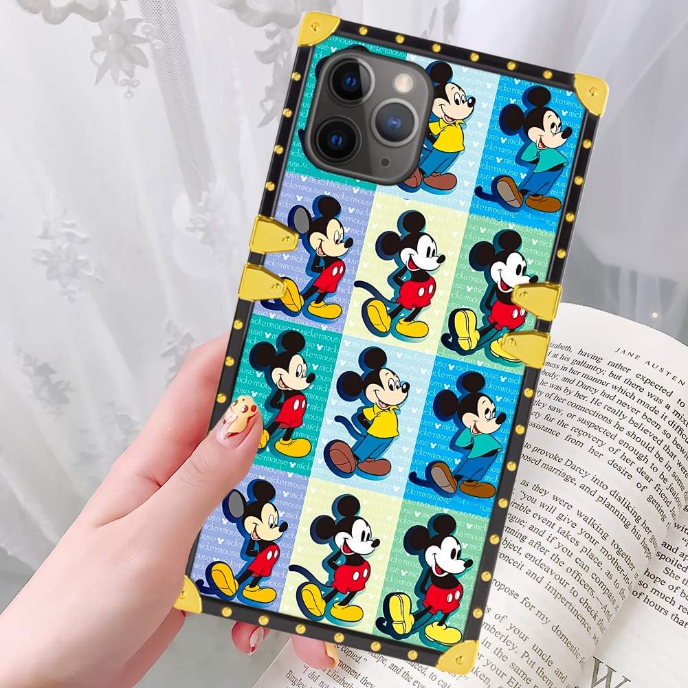 DISNEY COLLECTION iPhone 11 Pro Max Case for Women Girls Micky Group Pattern Design Glitter Luxury Slim Shockproof Bumper Protective Cover for iPhone 11 Pro Max 6.5 inch