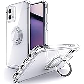 Silverback for Moto G Stylus 5G 2023 Case Clear with Ring Kickstand, Protective Soft TPU Shock -Absorbing Bumper Shockproof Phone Case for Motorola G Stylus 5G 2023 - Clear