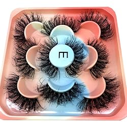 HBZGTLAD new 5 Pairs 25 mm 3d Mink Lashes Bulk Faux