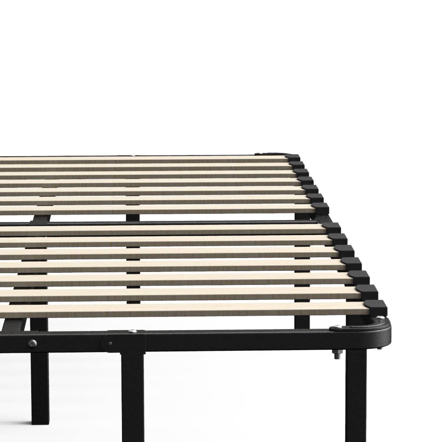 Zinus Cynthia 14 Inch MyEuro SmartBase / Wooden Slat / Mattress Foundation / Platform Bed Frame / Box Spring Replacement, King