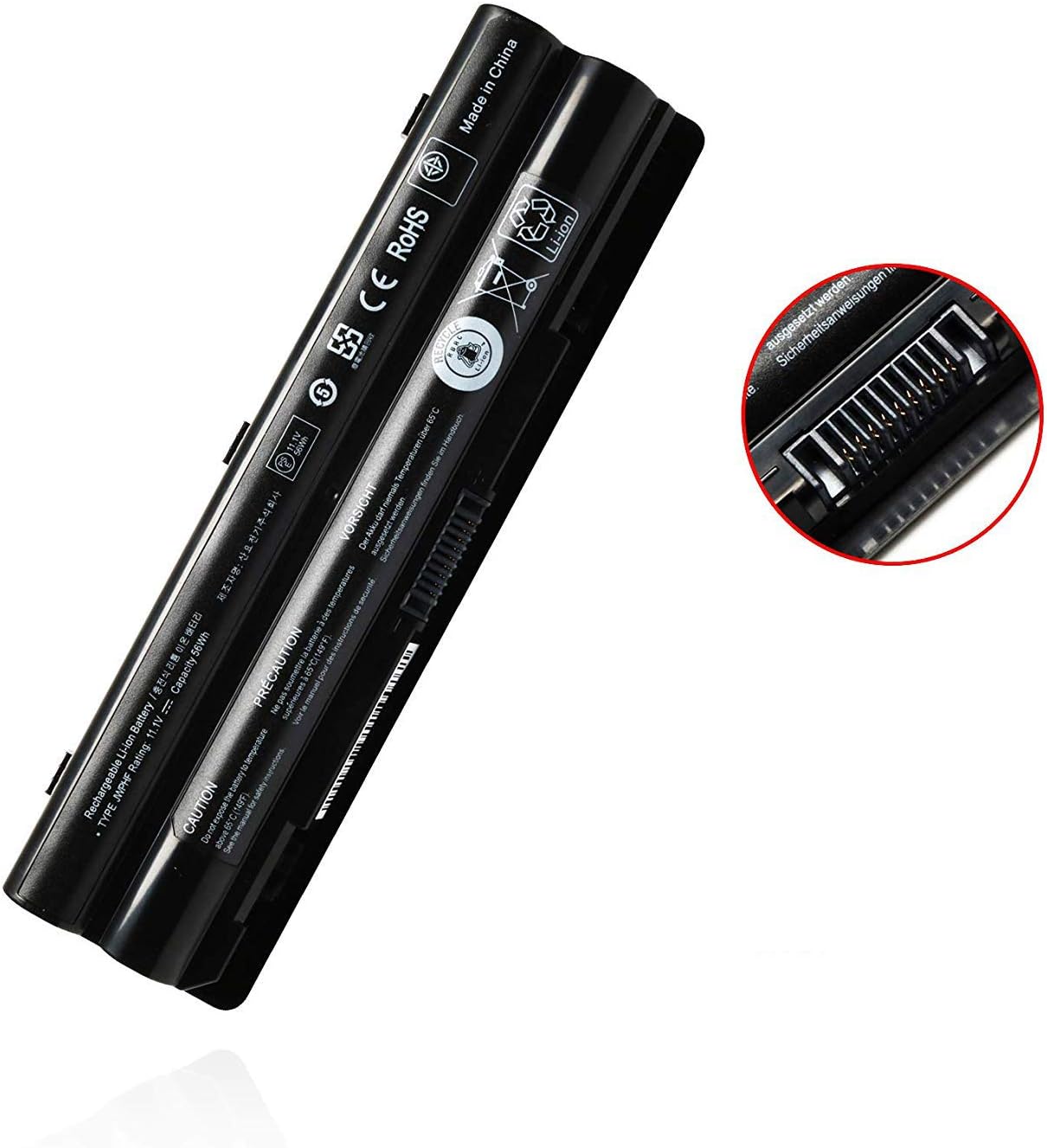 R795X JWPHF J70W7 WHXY3 R4CN5 312-1123 312-1127 453-10186 Laptop Battery Replacement for Dell XPS 14 15 17 L401X L402X L501X L502X L701X L702X(11.1V 56Wh)