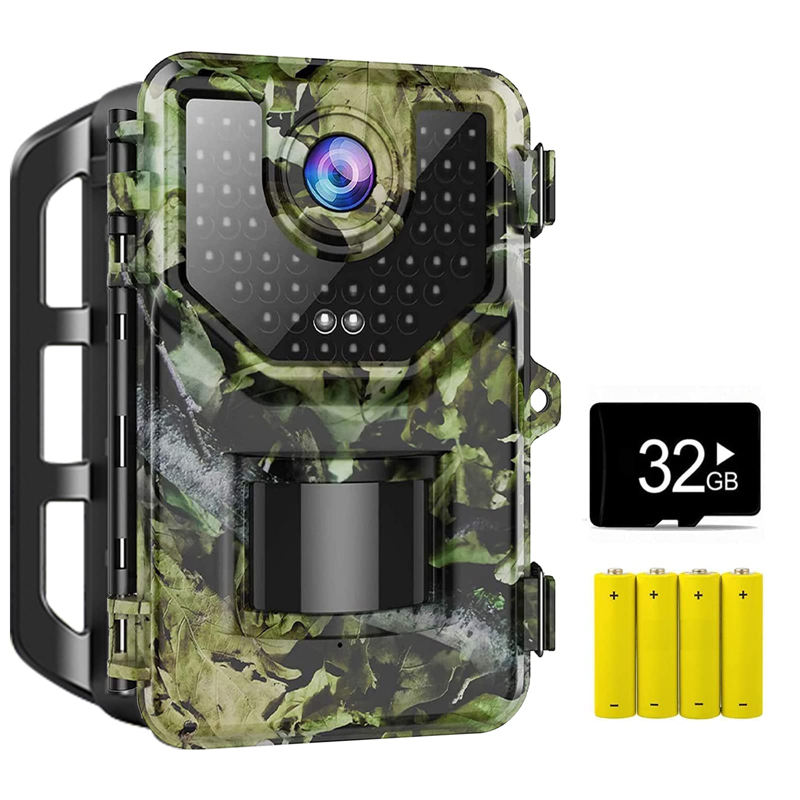 Trail Camera, 1520P 20MP Wildlife Camera with 120°Wide-Angle Motion Latest Sensor View 0.2s Trigger Time Hunting Cameras with 940nm No Glow and IP66 Waterproof for Wildlife Monitoring