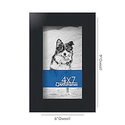 ArtToFrames 4x7 Inch Black Picture Frame, This 1.25