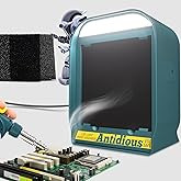 Antidious Fume Extractor Solder Smoke Absorber Portable Filter with LED Light for Soldering DIY Fan Extraction Equipment with