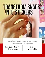 Canon ZINK Photo Paper 2x3 Sticky-Backed 100 Sheets 5x7.6cm Sticker Paper view 3