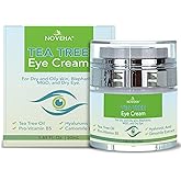 NOVEHA Tea Tree Oil Anti Wrinkle Eye Cream - Eyelid Cream for Dry & Itchy Skin, Scar | Moisturizer Face Cream Treatment - 1.69 Fl. Oz.