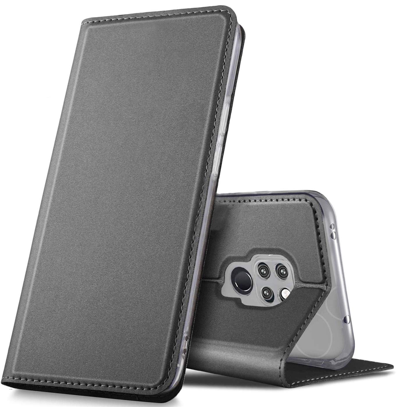 Verco Case compatible with Huawei Mate 20, Flip Wallet Cover with Magnetic Closure for Mate 20 Phone Case - black