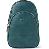 KEDZIE Sunset Sling Bag in Soft Vegan Leather Crossbody Bag Cell Phone Purse Fanny Bag Packs for Women