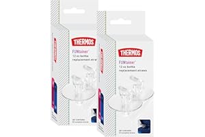 Thermos FUNtainer 12 Ounce Insulated Kids Water Bottle Replacement Straws, 2 Pack