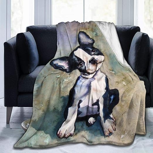 boston terrier throw blanket