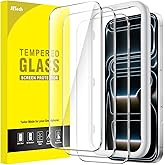 JETech Screen Protector for iPhone 17 Pro Max 6.9-Inch, Tempered Glass Film with Easy Installation Tool, 9H Hardness, Case-Fr