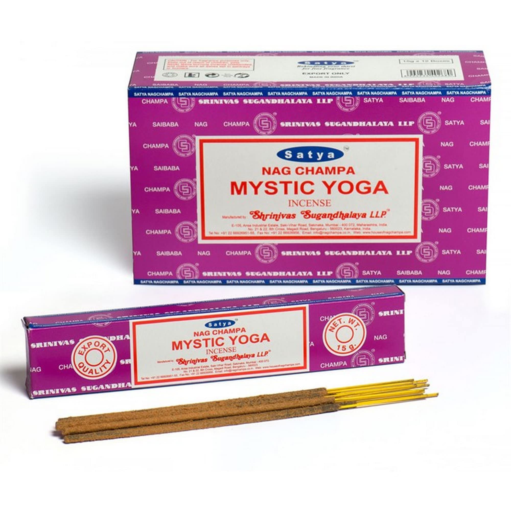 Satya Incense Sticks, Black, Mystic Yoga
