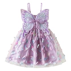 TTYAOVO Little Girl Butterfly Princess Dress Dreamy