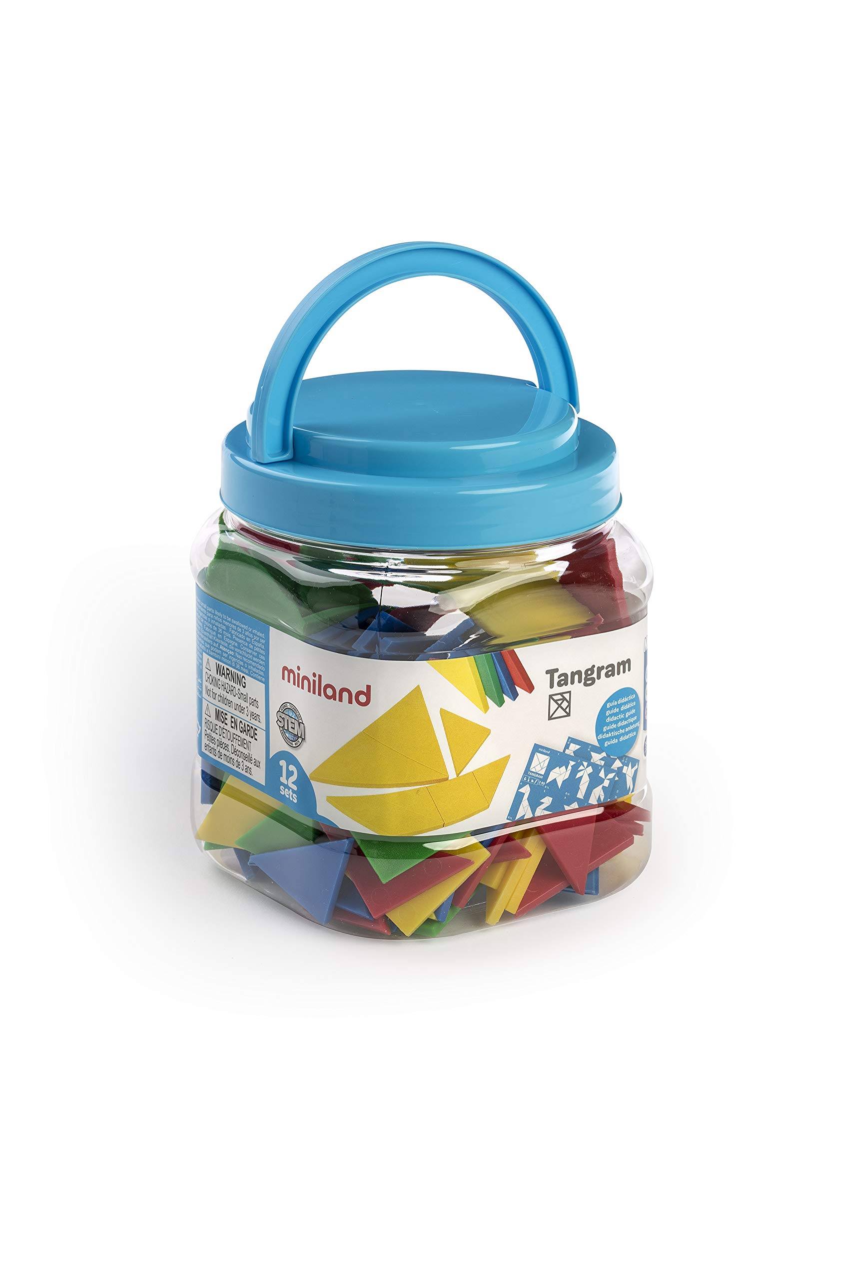 Miniland Miniland31727 Tangram Game in Jar (84-Piece)