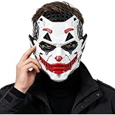 NECHARI Sci-Fi Cyber Mechanical Mask, Adjustable Full Face Cosplay Mask Halloween Costume Accessory