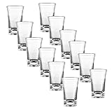 Generic 12 Pack heavy base Acrylic Plastic Shot