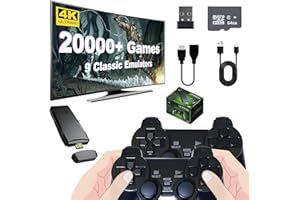 Retro Game Console with 2.4G Game Stick, Plug and Play Video Game, 4K HDMI Output,Over 20,000 Games, Gifts for Adults and Chi