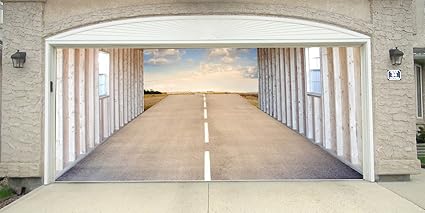 Amazon Com Re Usable 3d Effect Garage Door Cover Billboard