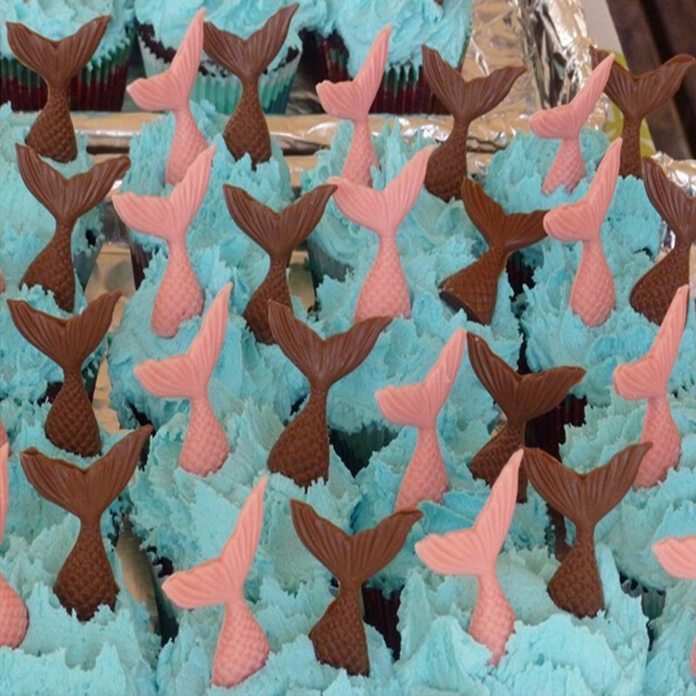 MINFEIDMS Meerjungfrau Schwanz Form - Silikon Fondant Form Für Kuchen Dekoration