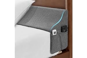 EUHAMS Queen Size Bed Wedge Pillow for Headboard Bed Gap Filller/Mattress Gap Filler (0-7") - Wedge Pillow Headboard Triangle Foam Pillows Wedges Between Headboards Mattress (Grey,60"x10"x6")