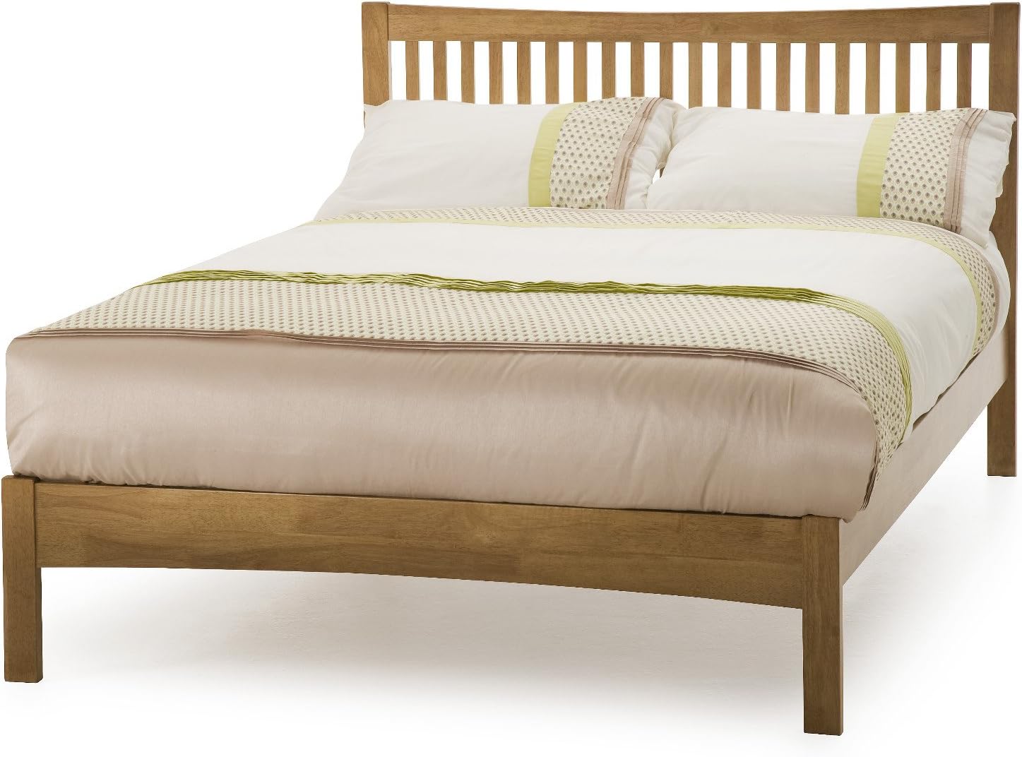 Serene Mya Contemporary Low Foot End Super King Bed Frame | Grey Rubber Wood