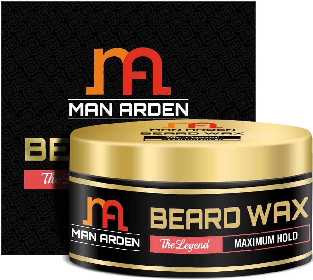 Man Arden Beard & Mustache Wax Legend (Maximum Hold, No sulphates, No Paraben) - 50 g