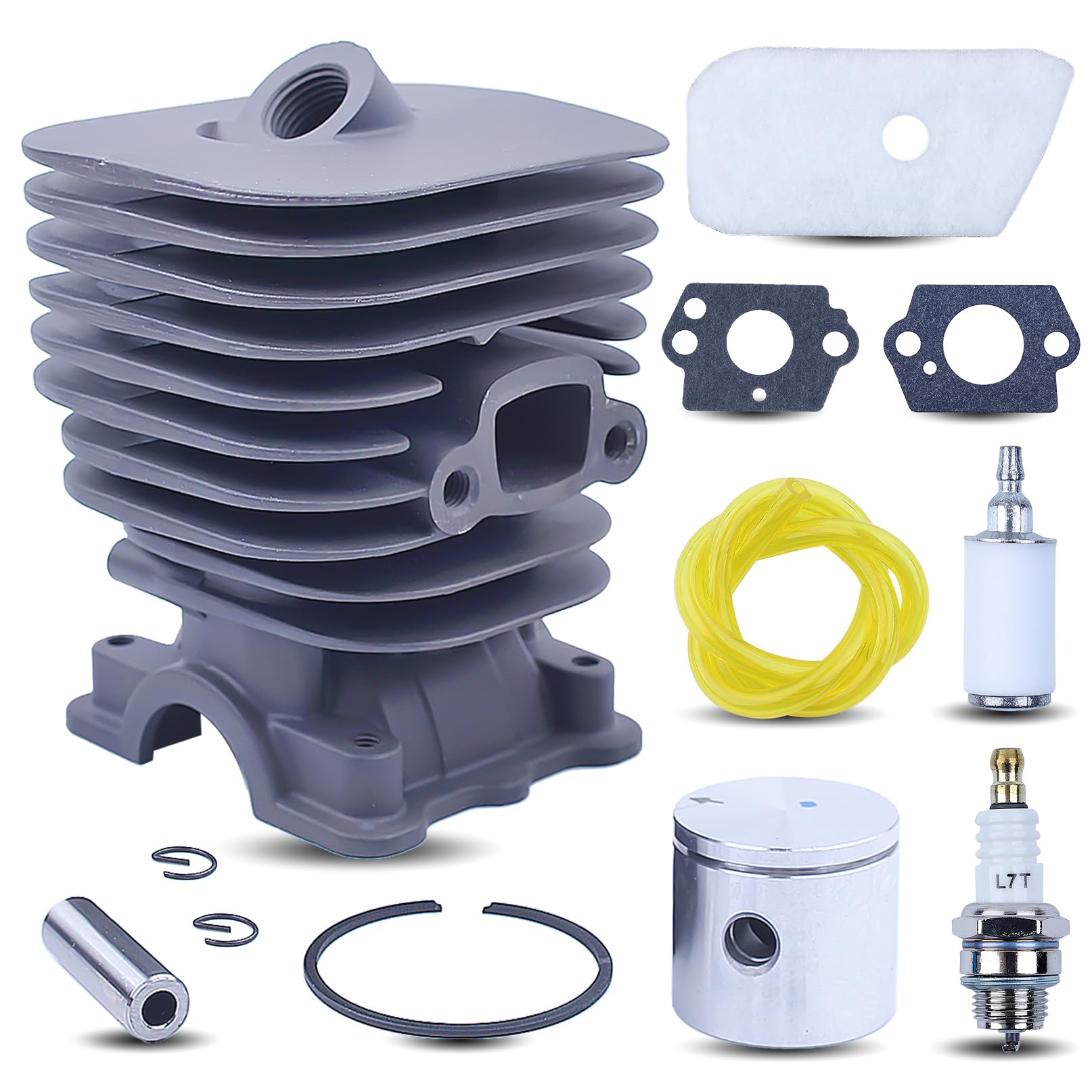 Photo 1 of AUMEL 35mm Cylinder Piston Air Fuel Filter Line Gasket Kit for Husqvarna 128C 128CD 128L 128LD Trimmer 545008082