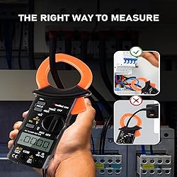 Digital Clamp Meter,True RMS 5999 Counts, 1000A AC