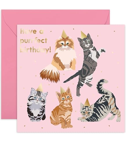 Whitman And Daughter Katzen-Hochzeitskarte – 12,7 X 17,8 Cm, Premium-Karte Für Katzenliebhaber