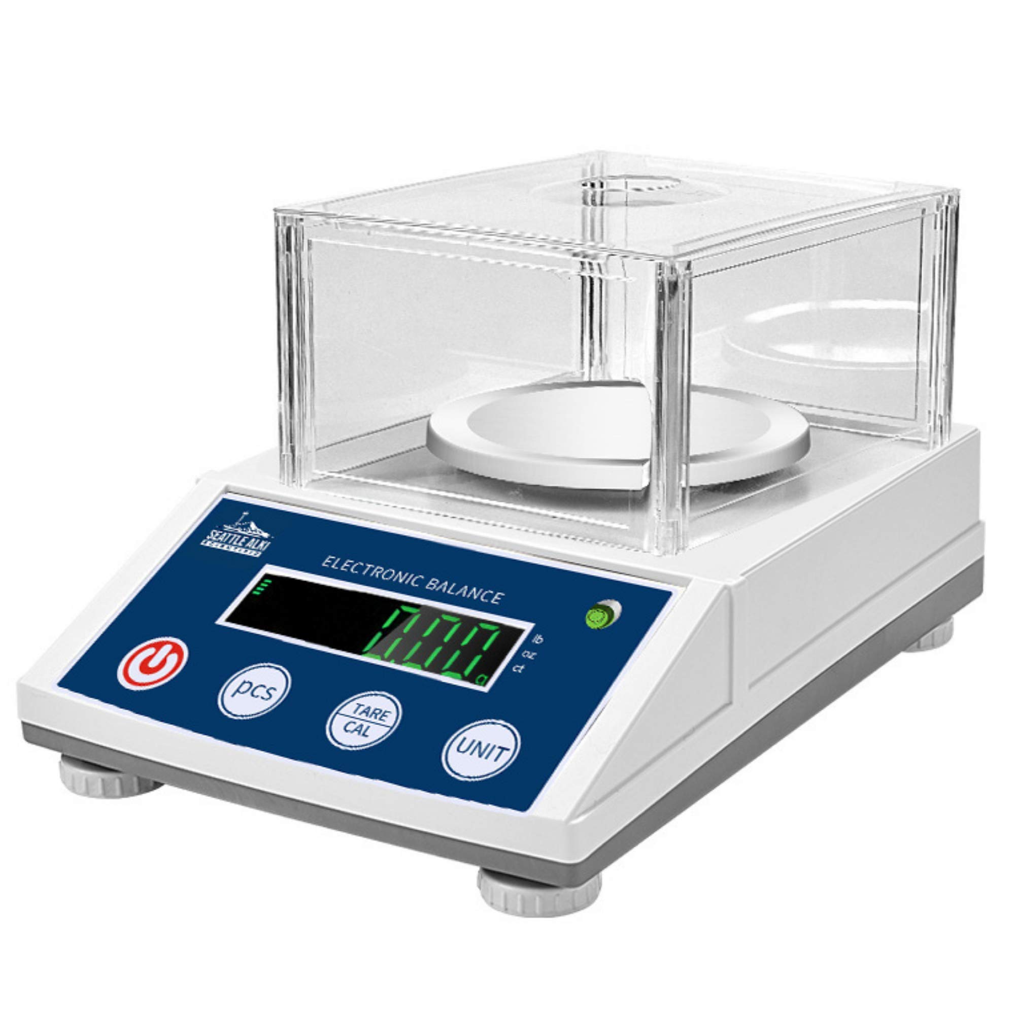 Seattle Alki Scientific Lab Analytical Precision Scale 3000g x 0.01g, Grams, Ounces, Pounds and Carats, 0.01g Accuracy Scientific Balance for Lab, Jewelry, Business, by Fristaden Lab