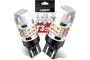 LASFIT Switchback LED Bulb for Toyota Tacoma 4TH Gen 2024-2025 T3 7443 7444na Front Turn Signal Parking Light Built in Resistor 100% Error Free White Amber (2pcs)