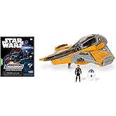 Star Wars Micro Galaxy Squadron Anakin Skywalker's Jedi Interceptor Mystery Bundle - 3-Inch Light Armor Class and Scout Class Vehicles with Accessories