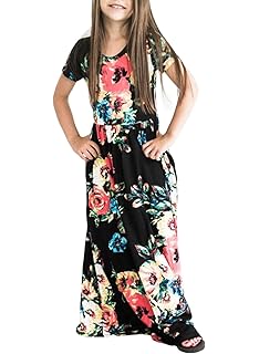 girls maxi dress with shorts