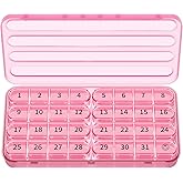 Zoksi Monthly Pill Organizer 1 Time a Day, 30 Day Pill Box Organizer | One Month Large Pill Case for Travel Once a Day, 31 Day Daily Medcine Container for Vitamins, Supplement &amp; Medication