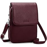 befen Genuine Leather Small Crossbody Bags for Women, Cell Phone Cross body Purse Bag with RFID Blocking Card Slots