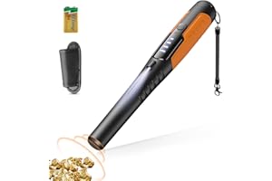 JKUSS Metal Detector Pinpointer, Search Treasure Pinpointing Finder Probe with LCD Display, Professional Waterproof Handheld Pin Pointer Wand with 4 Modes for Metal Detector Adults, Kids