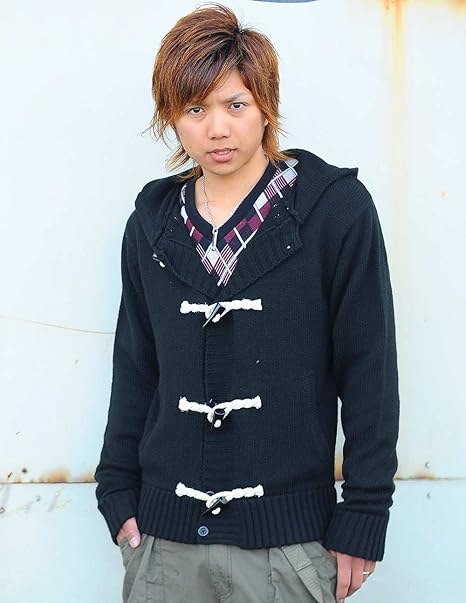 Amazon ダッフルコート ダッフルジャケット ショート トグルボタン ニット パーカー Q408 M ブラック トレーナー パーカー 通販