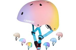 CELOID Kids Bike Helmet,Toddler Skateboard Helmets for Ages 2-3-5-8-14 Years Boys Girls，Adjustable Multi-Sport Bicycle Skateboarding Football Roller Skating Scooter Rollerblade Balance Bike Helmet