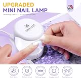 Saviland 16W Mini UV LED Nail Lamp Dryer for Gel Polish Builder Glue Nail Art view 2