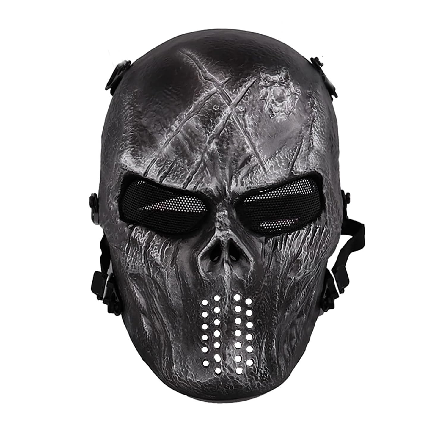 Easy Provider Skull Airsoft Paintball Hunting Full Face Protect Mask Mesh Goggle