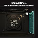Hisense Built-in 60L Electric Oven Black 530x595x595 mm A Rated view 7