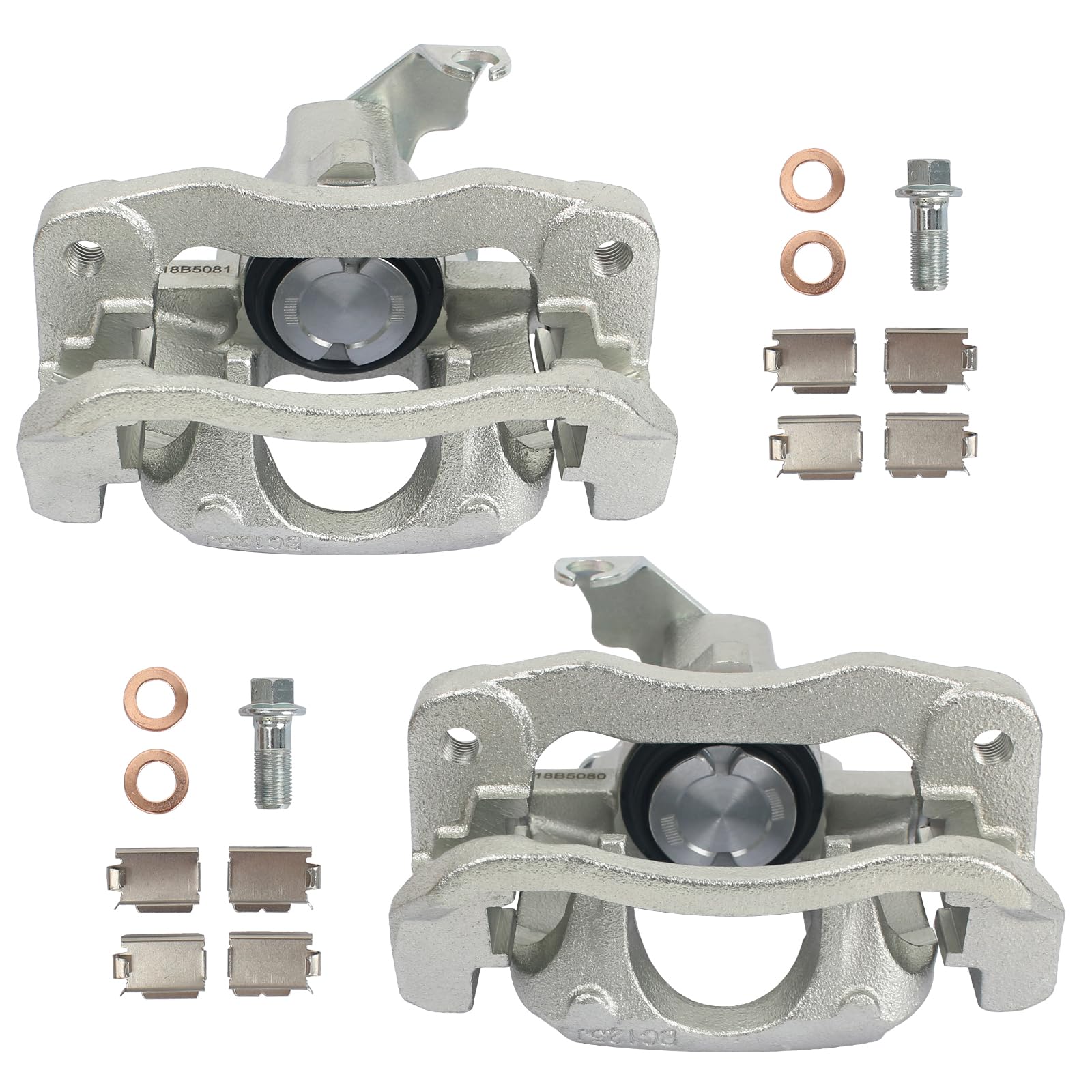 Photo 1 of Autoround Rear Disc Brake Caliper fit for Dodge Grand Caravan 2008-2012, Chrysler Town & Country 08-12, VW Routan 09-12, Ram C/V 2012, Both Driver Passenger Side, Replacement # 18B5081 18B5080