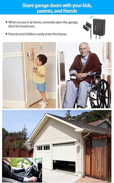 Akin Abrepuertas de garaje WiFi Alexa Smart Garage Door Switch Controller con temporizador Tuya APP Control remoto fcil de instalar controlador compatible con AlexaGoogle Home