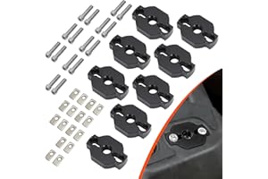 AUTOVIC Heavy-Duty ATV Tie Down Anchors Kit Aluminum Anchor Accessories for CF Moto UTV/ATV Low-Profile Design Stronger Clamp