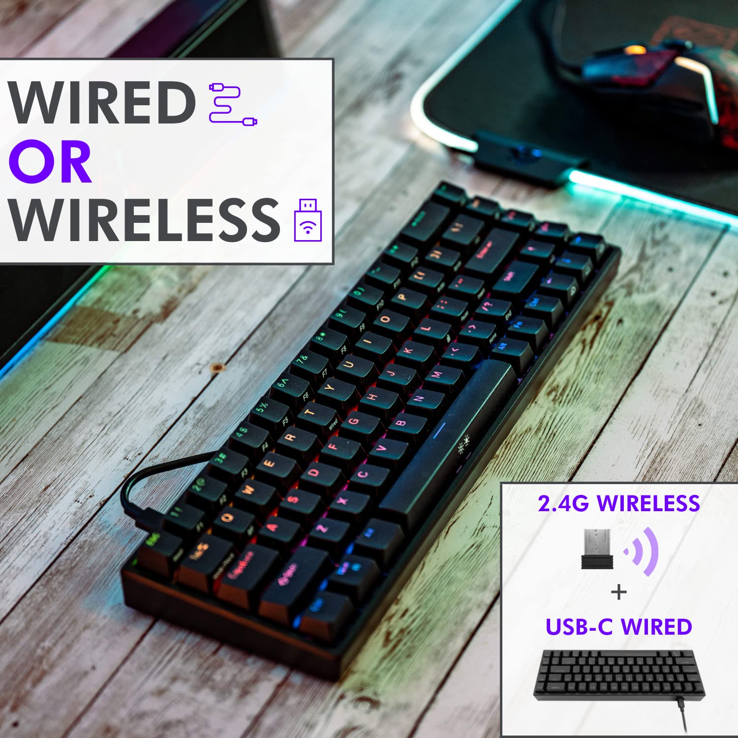 Mua Tilted Nation 65% Percent Keyboard - Compact Hot Swappable ...